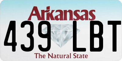 AR license plate 439LBT