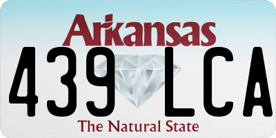 AR license plate 439LCA