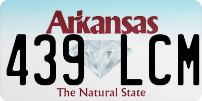 AR license plate 439LCM