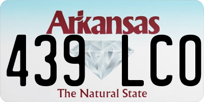 AR license plate 439LCO