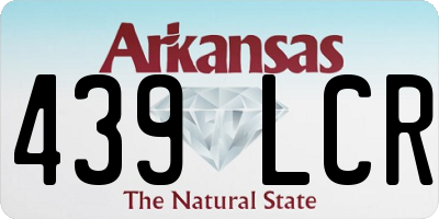 AR license plate 439LCR