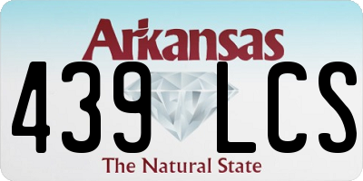 AR license plate 439LCS