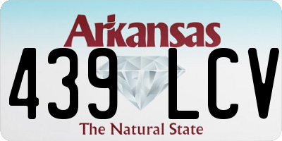 AR license plate 439LCV