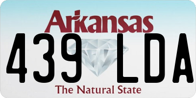 AR license plate 439LDA