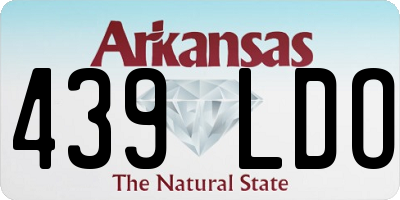 AR license plate 439LDO