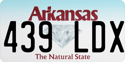 AR license plate 439LDX