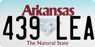 AR license plate 439LEA