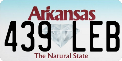 AR license plate 439LEB