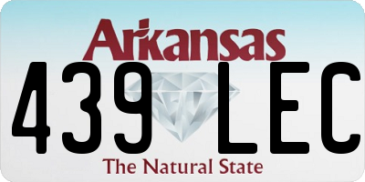 AR license plate 439LEC