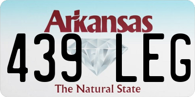 AR license plate 439LEG