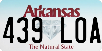 AR license plate 439LOA