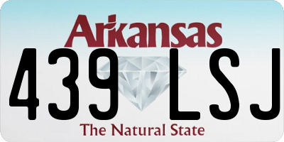 AR license plate 439LSJ