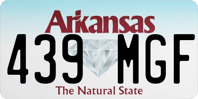 AR license plate 439MGF
