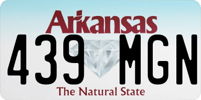 AR license plate 439MGN