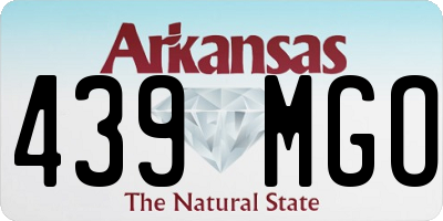 AR license plate 439MGO