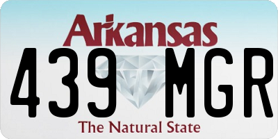 AR license plate 439MGR