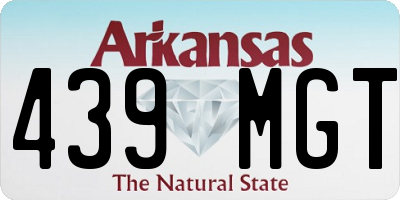 AR license plate 439MGT