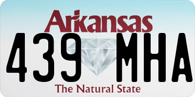 AR license plate 439MHA