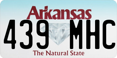 AR license plate 439MHC
