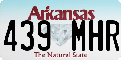 AR license plate 439MHR