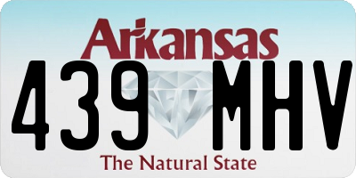 AR license plate 439MHV