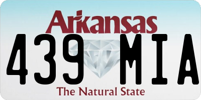 AR license plate 439MIA