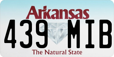 AR license plate 439MIB