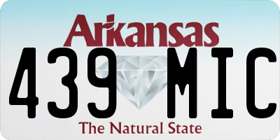 AR license plate 439MIC