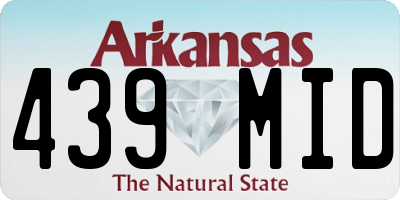 AR license plate 439MID