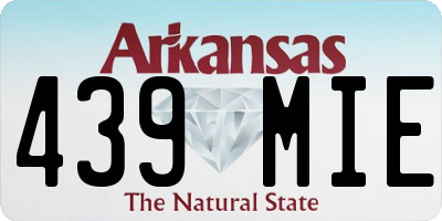 AR license plate 439MIE