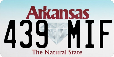AR license plate 439MIF