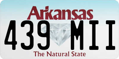 AR license plate 439MII