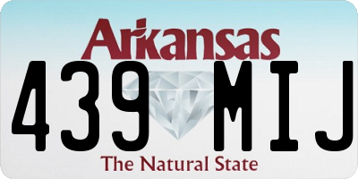 AR license plate 439MIJ