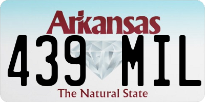 AR license plate 439MIL