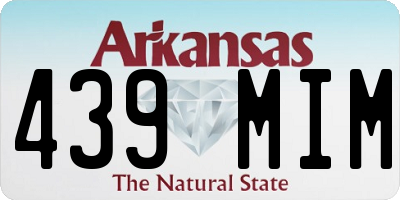 AR license plate 439MIM