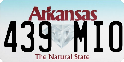 AR license plate 439MIO