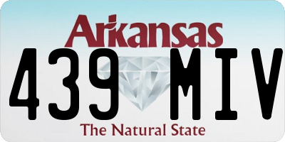 AR license plate 439MIV