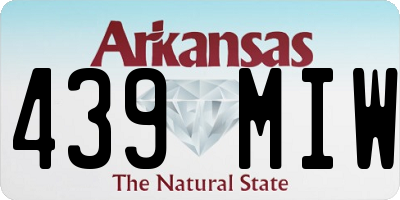 AR license plate 439MIW