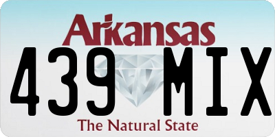 AR license plate 439MIX