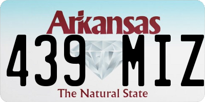 AR license plate 439MIZ