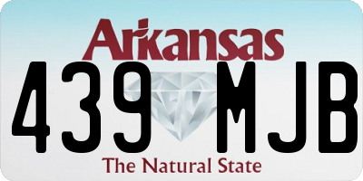 AR license plate 439MJB