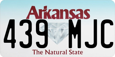 AR license plate 439MJC
