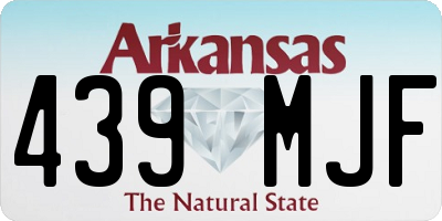 AR license plate 439MJF