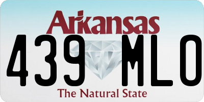 AR license plate 439MLO