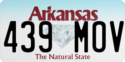AR license plate 439MOV