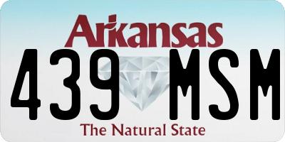 AR license plate 439MSM