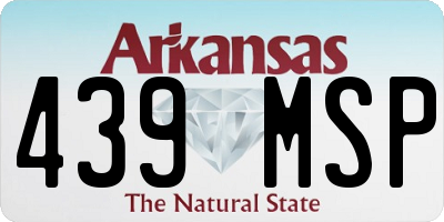 AR license plate 439MSP