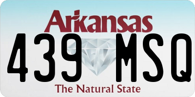 AR license plate 439MSQ