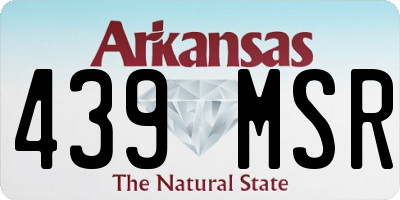 AR license plate 439MSR
