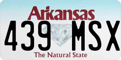 AR license plate 439MSX